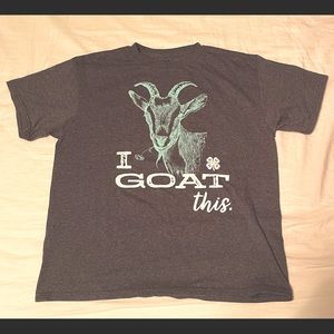 4H T-Shirt. Goat. Size youth large